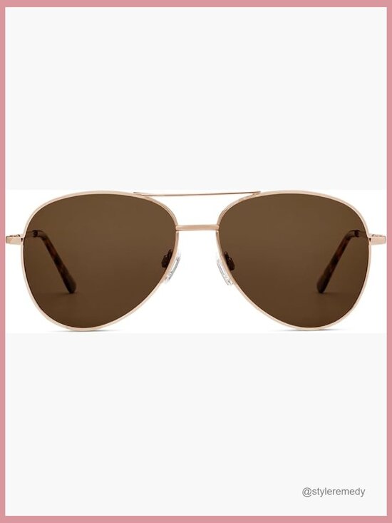 Polarized Aviator Sunglasses with UV400 Protection, Lightweight Frames main image 4